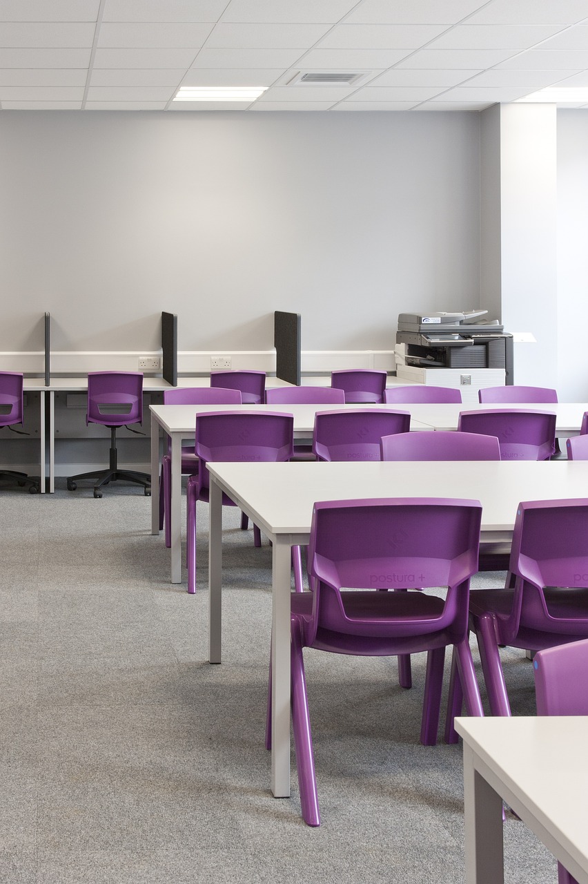 classroom, purple, chairs, chair, school, education, college, gray school, gray education, gray classroom, classroom, classroom, classroom, classroom, classroom
